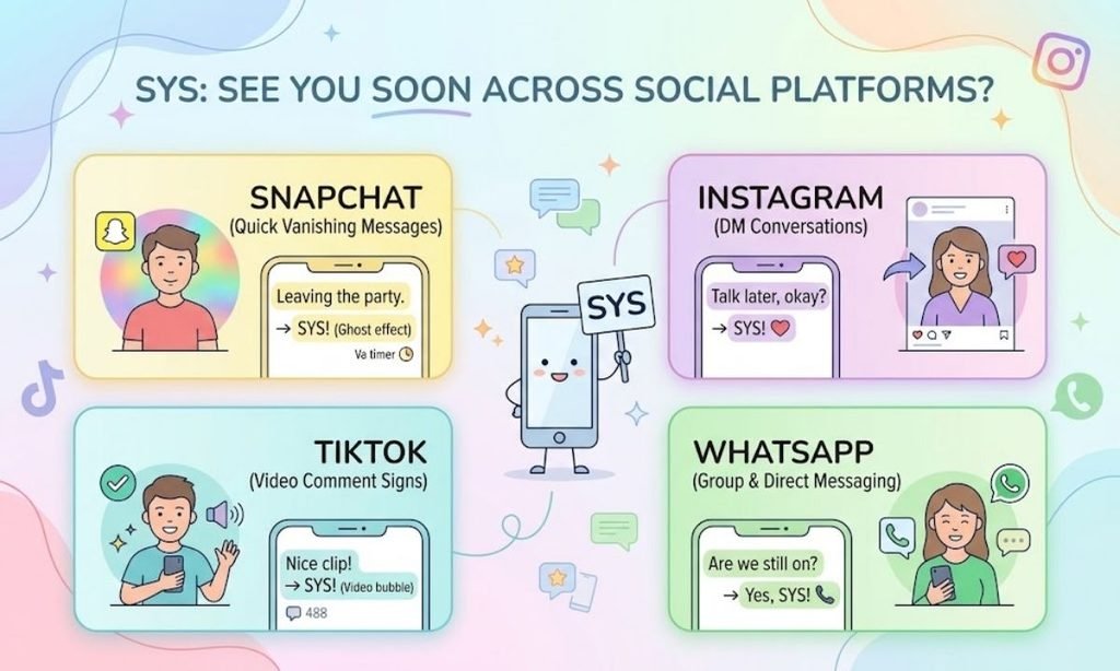 SYS on Snapchat, Instagram, TikTok, and WhatsApp