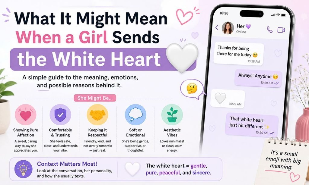 What It Might Mean When a Girl Sends the White Heart 