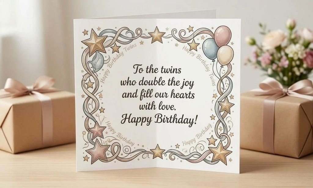 Emotional Birthday Messages for Twins