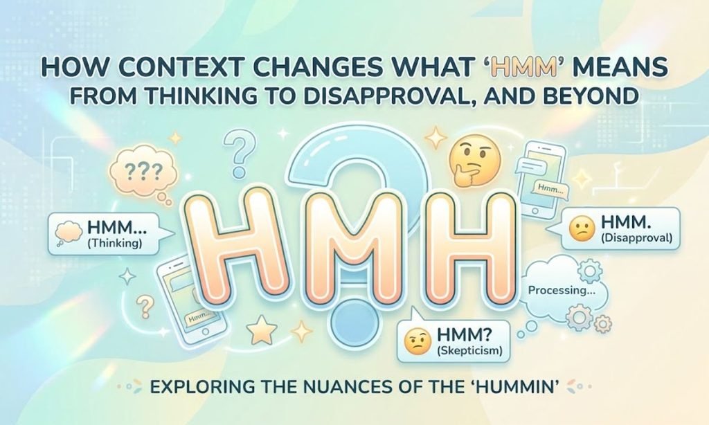 How Context Changes What Hmm Means