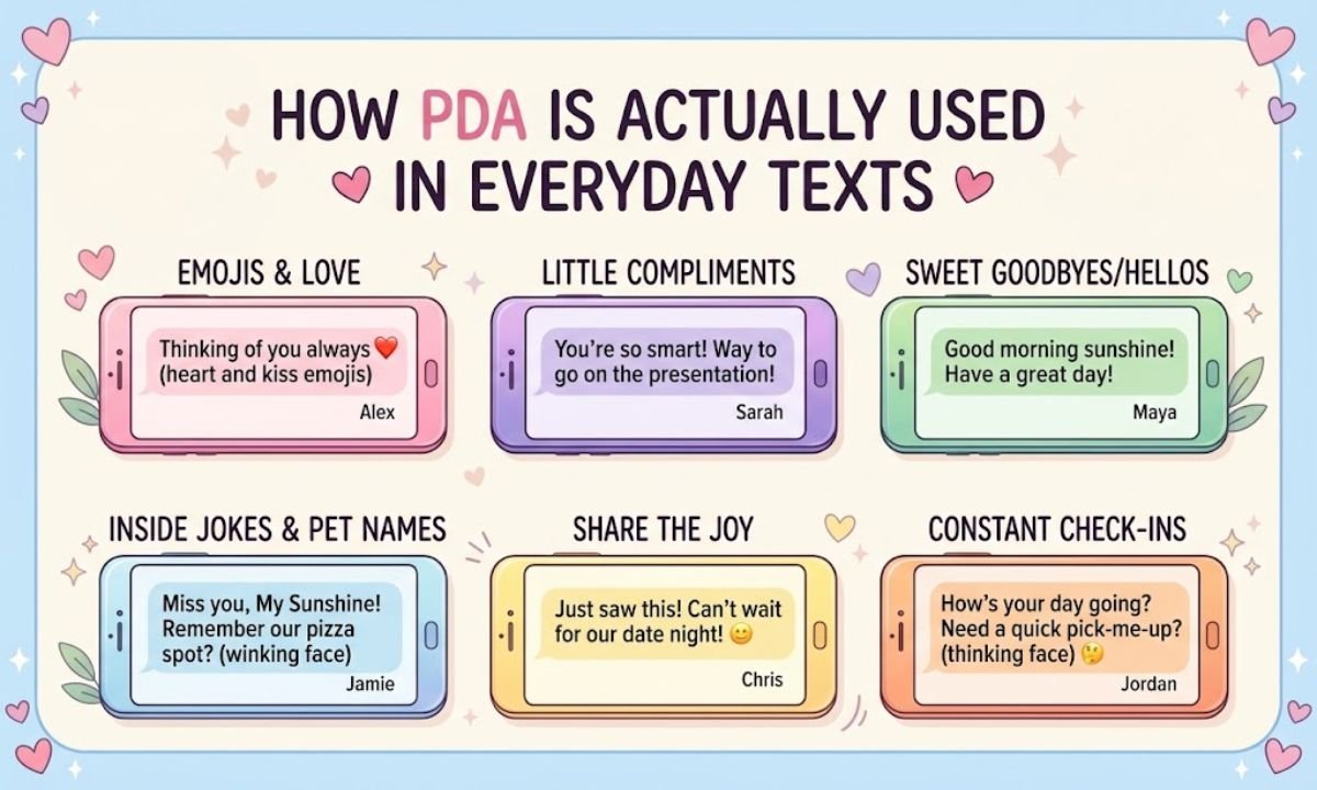 How PDA Is Actually Used in Everyday Texts