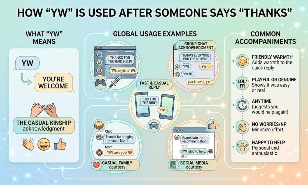 How YW Is Used After Someone Says Thanks