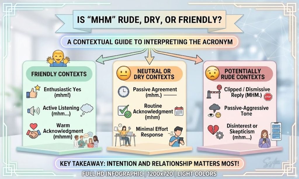 Is MHM Rude, Dry, or Friendly