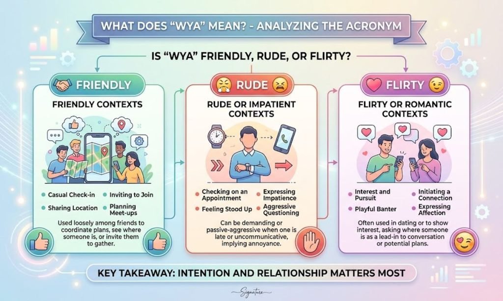 Is WYA Friendly, Rude, or Flirty