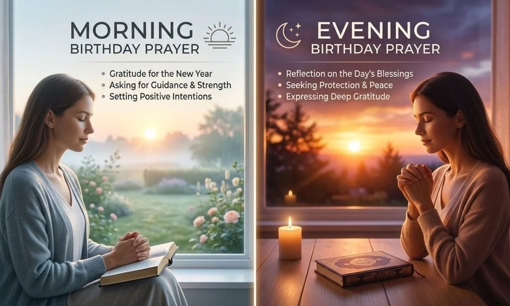 Morning and Evening Birthday Prayer Variations