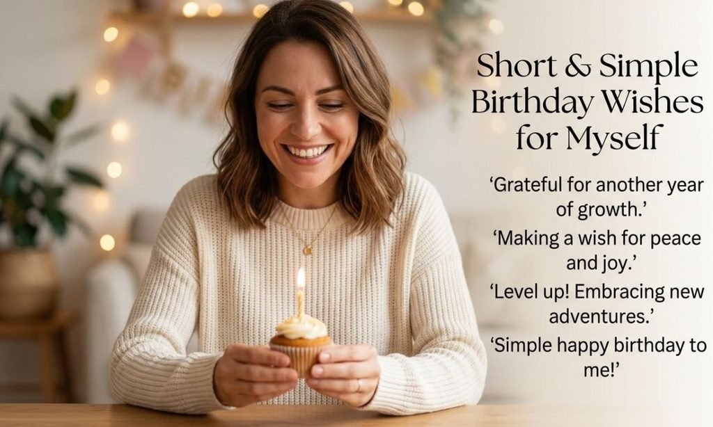 Short and Simple Birthday Wishes for Myself