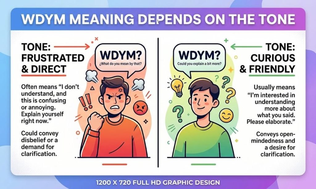 WDYM Meaning Depends on the Tone