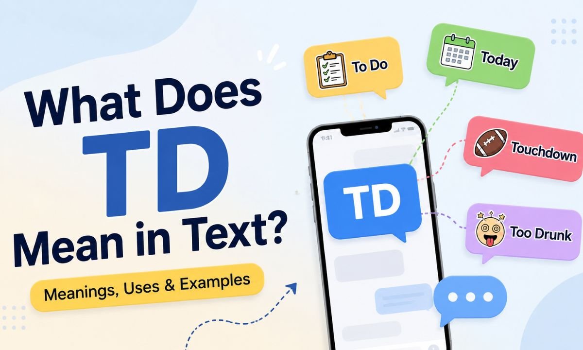 td meaning text