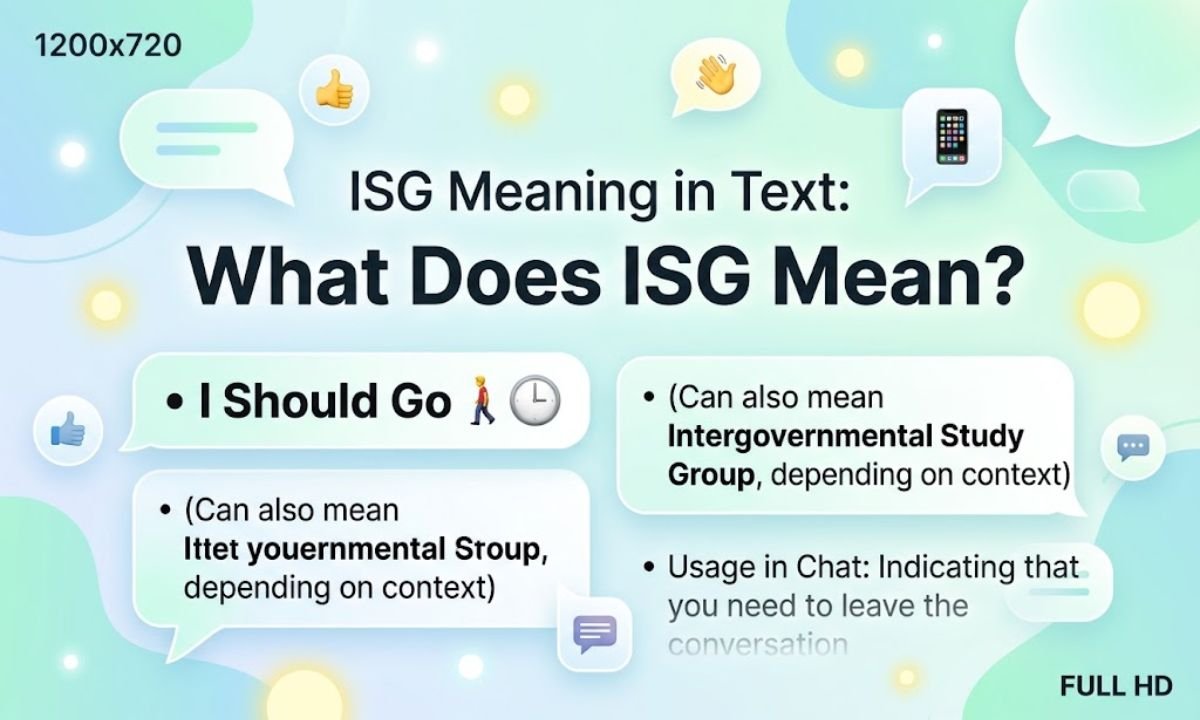 isg meaning text snapchat