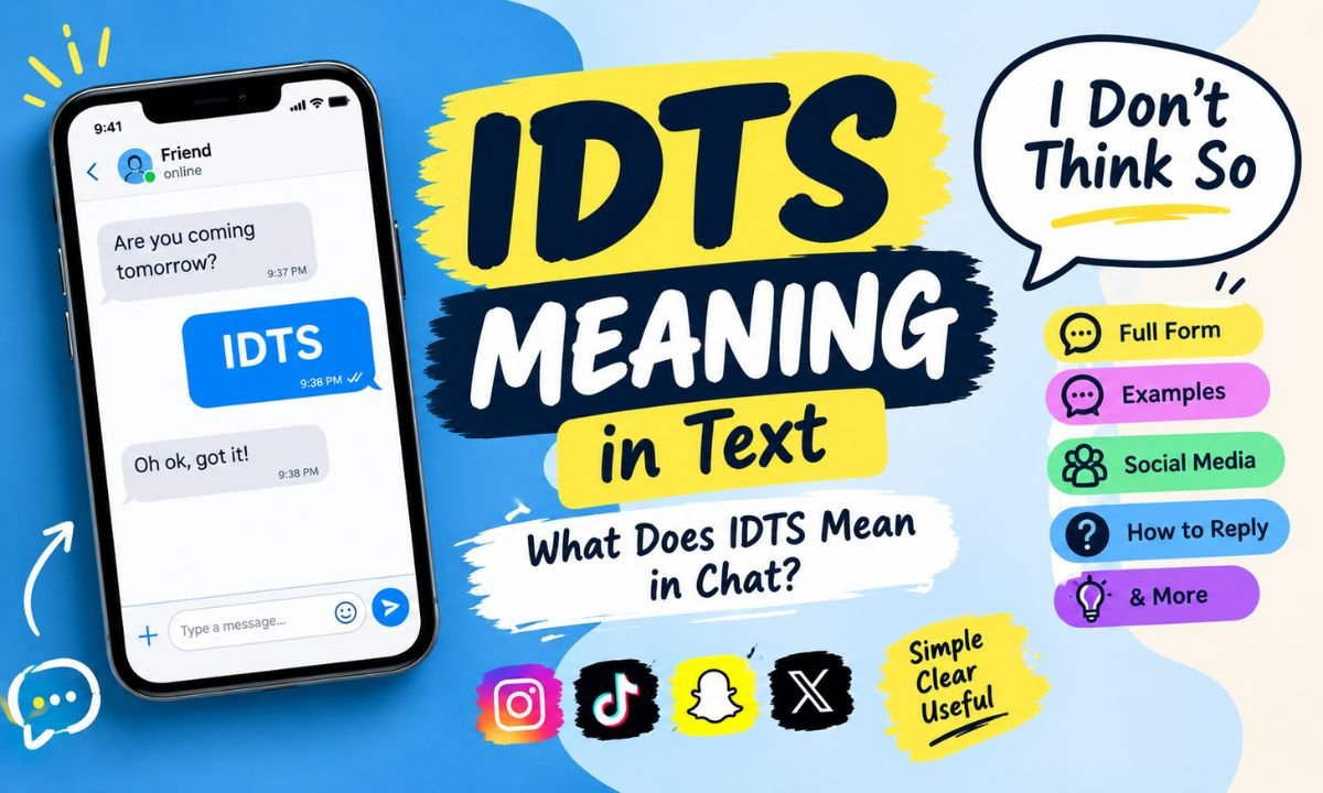 what does idts mean in text
