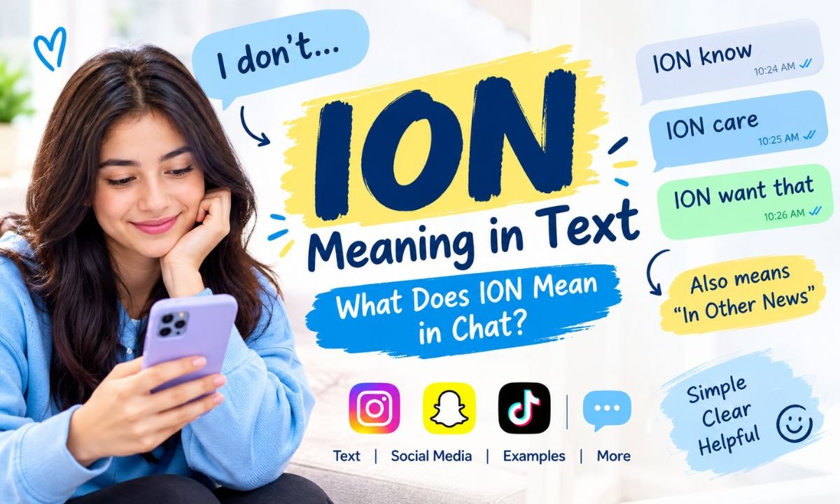 what does ion mean snapchat